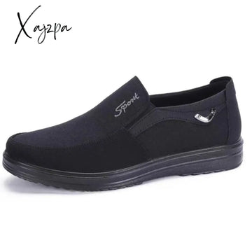 Xajzpa - Canvas Shoes Men Classic Loafers Casual Breathable Walking Flat Sneakers Plus Size